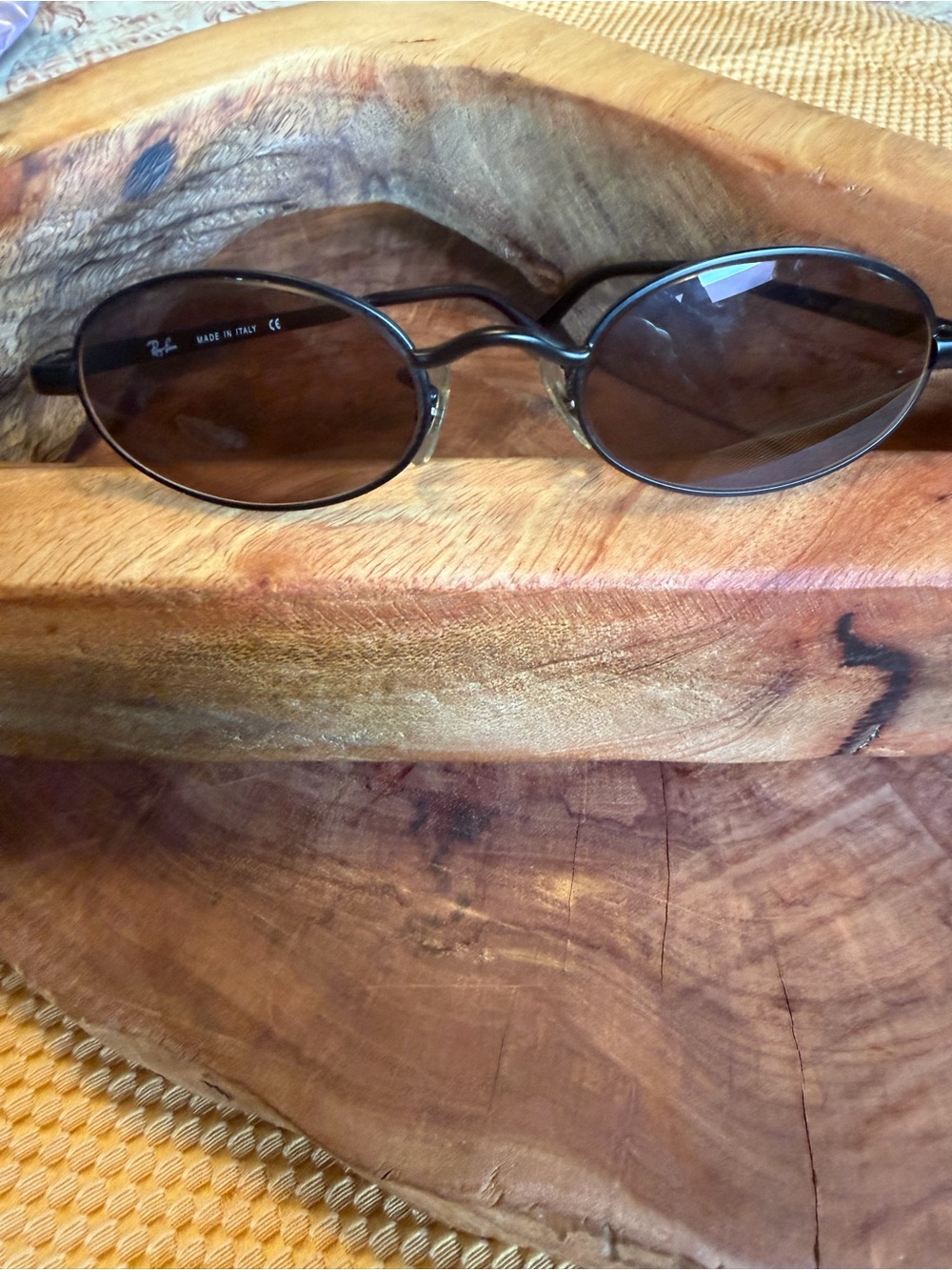 Ray-Ban Oval Black Sunglasses. Excellent Condition
